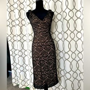 Black lace dress